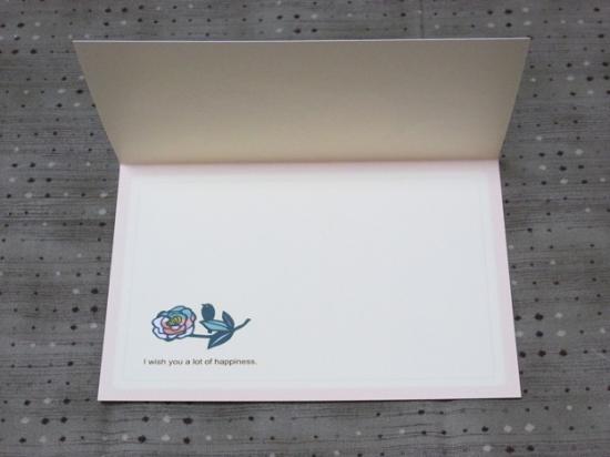 メッセージカード　花便り　白文鳥 - 小鳥雑貨専門のお店　スウィート・バーディー・ブティック