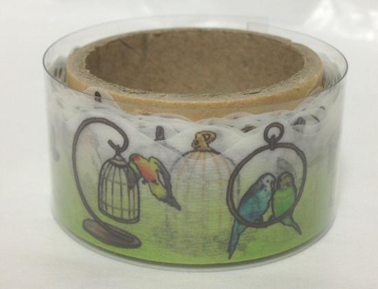 yano design 型抜きマスキングテープ 鳥と鳥かご - 小鳥雑貨専門のお店 スウィート・バーディー・ブティック