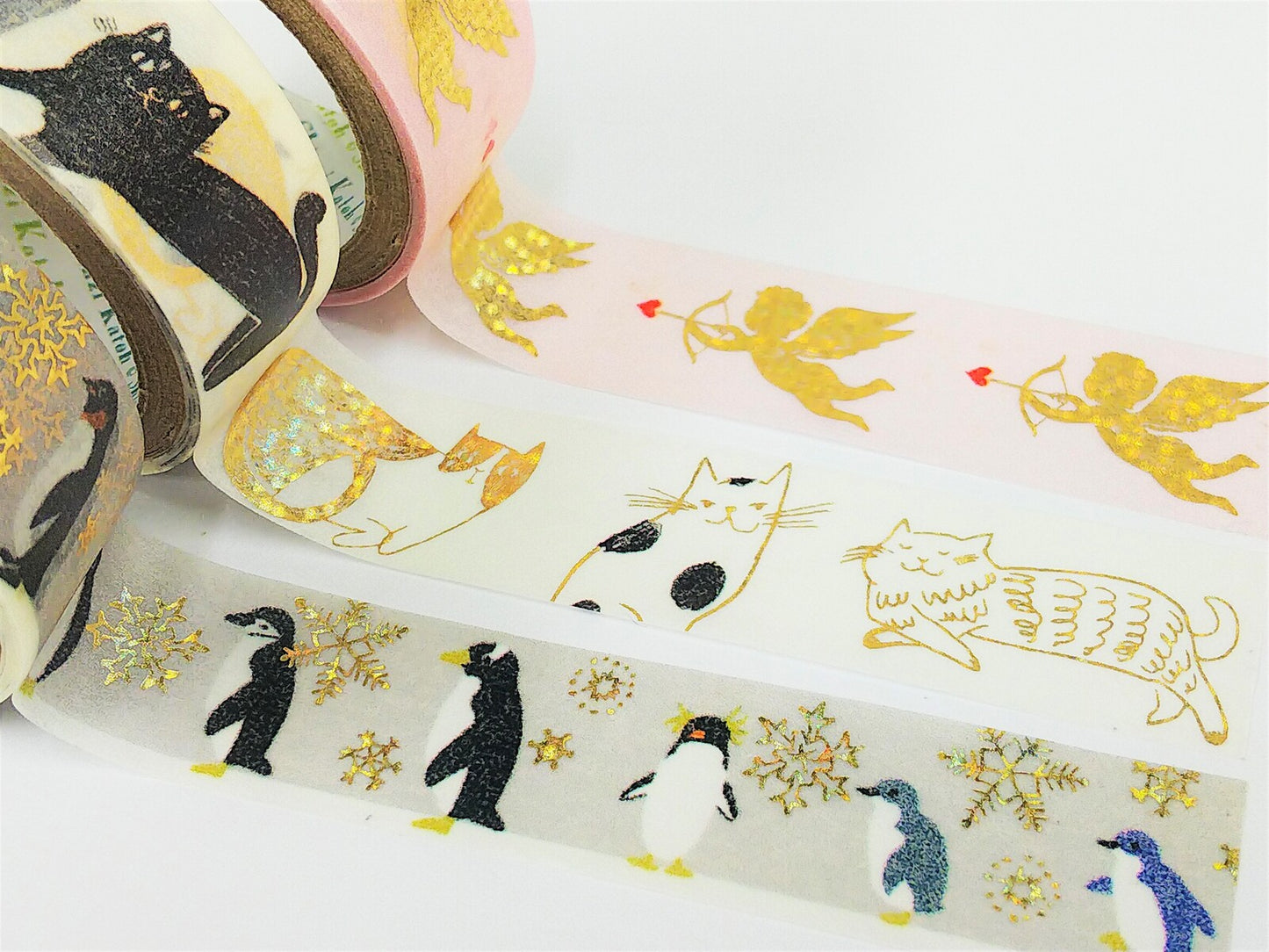 ペンギン きらぴかマスキングテープ - 小鳥雑貨専門のお店 スウィート・バーディー・ブティック