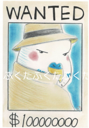 ポストカード Wanted 大型セキセイインコ