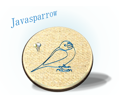 文鳥刺繍 ポストカード - 小鳥雑貨専門のお店 スウィート・バーディー・ブティック