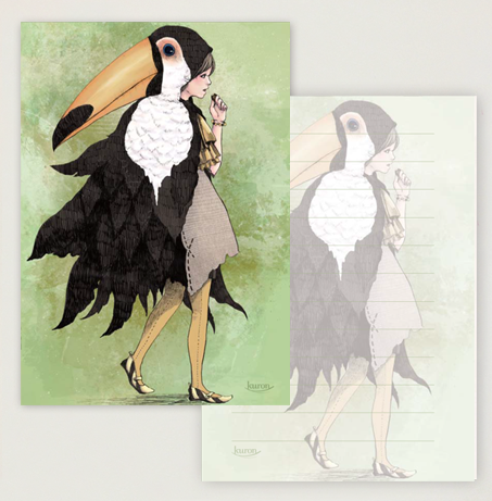 メモ帳  そのさき オオハシ - 小鳥雑貨専門のお店 スウィート・バーディー・ブティック