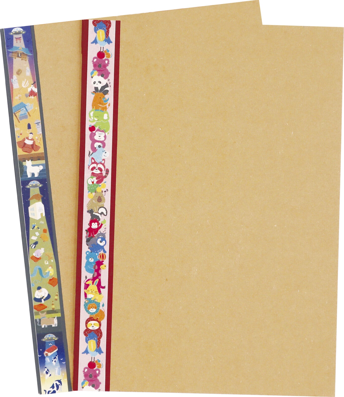 マスキングテープ 動物達の肩ぐるま ハシビロコウ、ペンギン、フクロウ