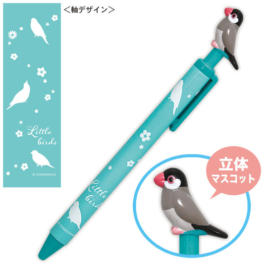 ボールペン　桜文鳥 - 小鳥雑貨専門のお店　スウィート・バーディー・ブティック