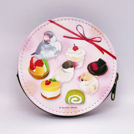 コインケース とりアート Sweet Sparrow 文鳥