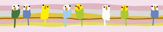 らくがきインコ マスキングテープ - 小鳥雑貨専門のお店 スウィート・バーディー・ブティック