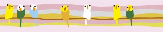 らくがきインコ マスキングテープ - 小鳥雑貨専門のお店 スウィート・バーディー・ブティック