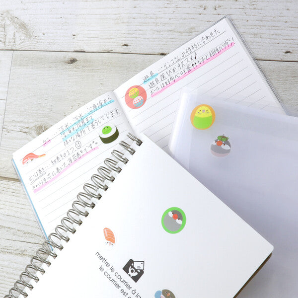 まんまるシール インコ 文鳥 オウム 野鳥