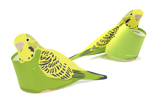 ku.ru.ru. メモパッド co-tori セキセイインコ、ボタンインコ、文鳥 - 小鳥雑貨専門のお店 スウィート・バーディー・ブティック