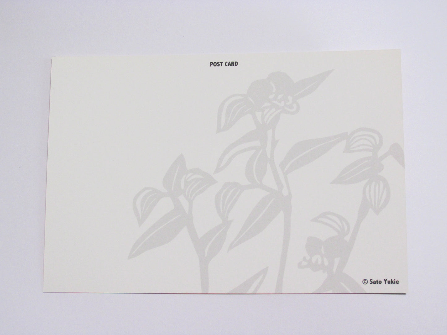 ポストカード 秋模様 白文鳥