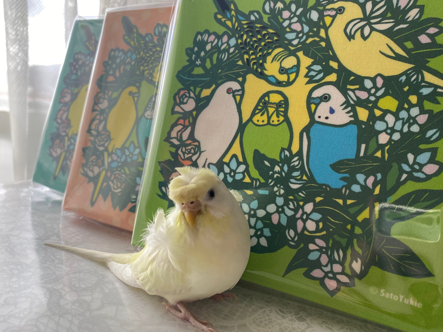 セキセイパネル ガーデン グリーン セキセイインコ