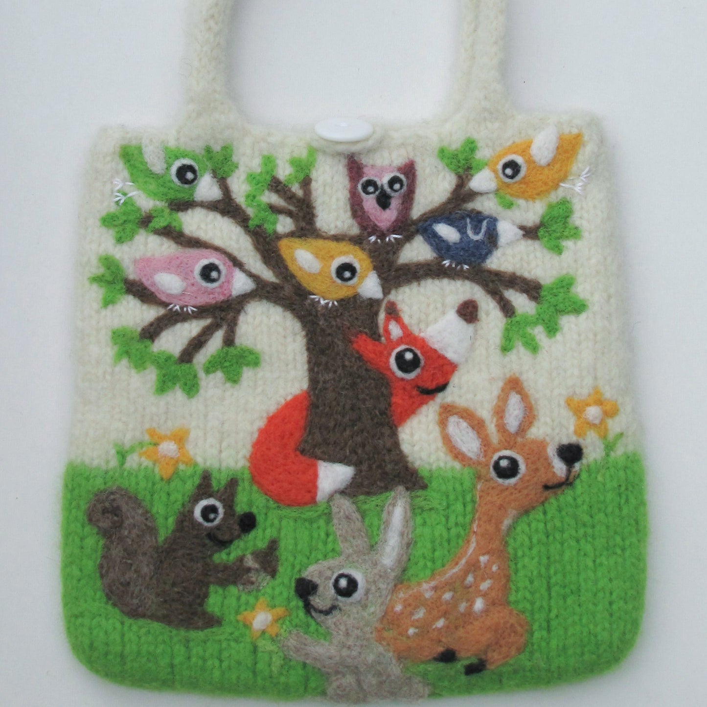 小鳥とお友達コレクション 羊毛フェルトバッグ 春 - 小鳥雑貨専門のお店 スウィート・バーディー・ブティック