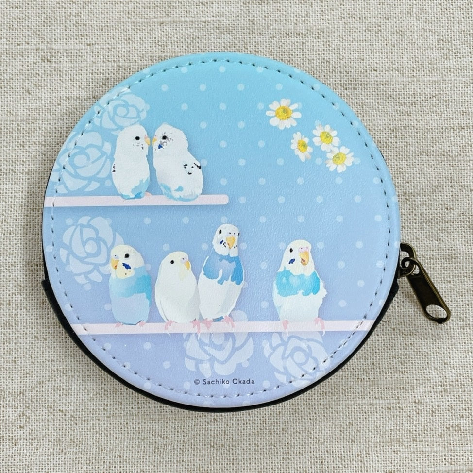 コインケース とりアート ゆめいろいんこ セキセイインコ