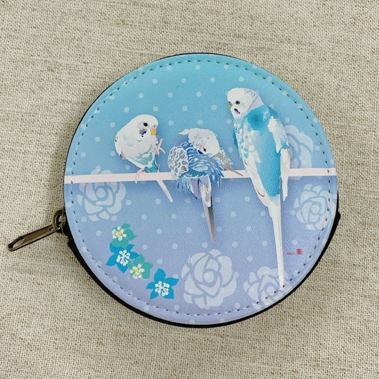 コインケース とりアート ゆめいろいんこ セキセイインコ