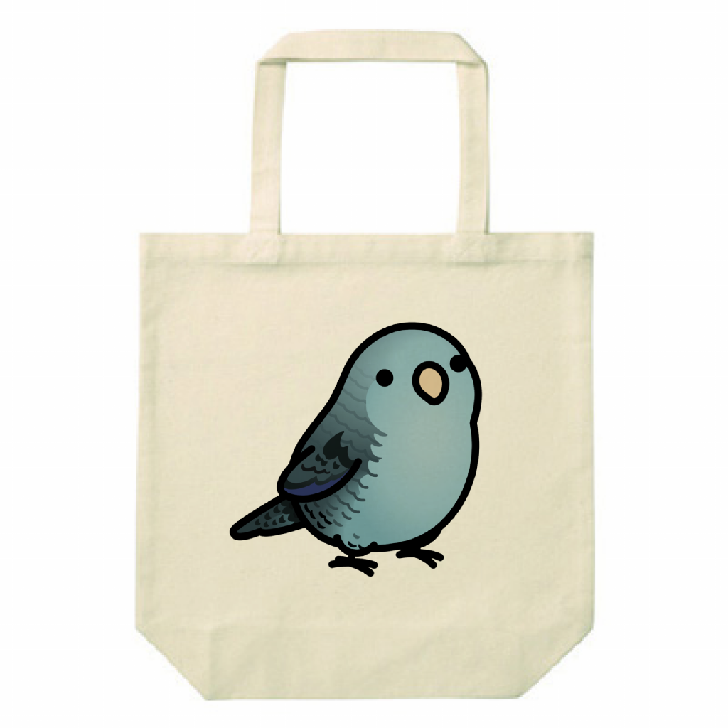 Chubby Bird サザナミインコ ブルー ガーデニング スタンダードキャンバストートバッグ Mサイズ ナチュラル 12oz 受注製作 メーカー直送 クーポン利用不可
