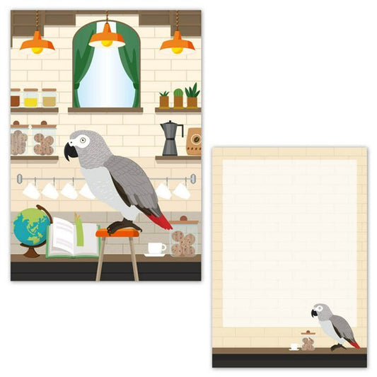 メモ帳 ヨウムとカフェータテ