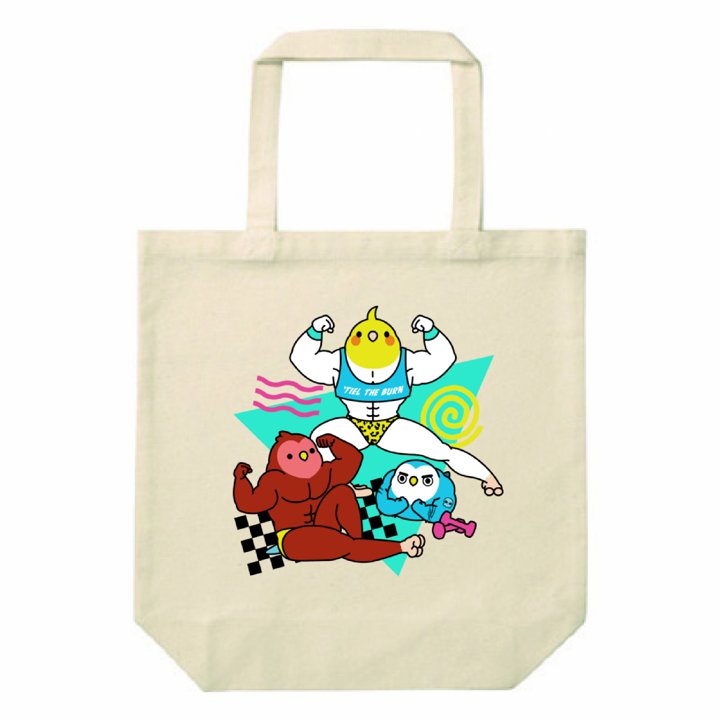 Chubby Bird マッチョインコ スタンダードキャンバストートバッグ Mサイズ ナチュラル 12oz 受注製作 メーカー直送 クーポン利用不可