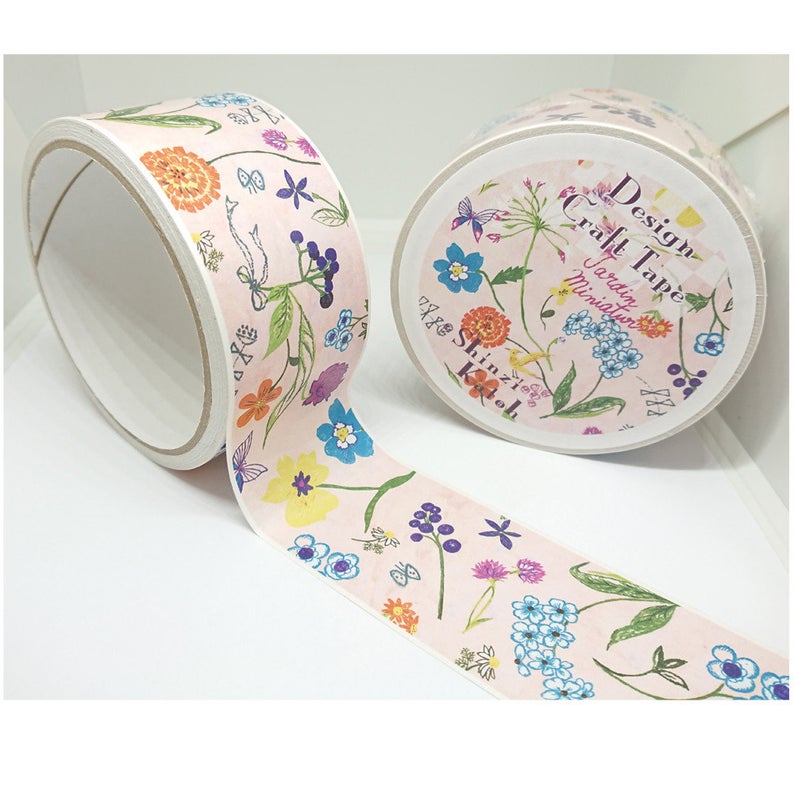 クラフトテープ Flowers 小鳥 - 小鳥雑貨専門のお店 スウィート・バーディー・ブティック