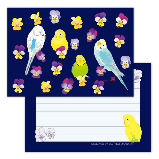 メモ帳 セキセイインコ - 小鳥雑貨専門のお店 スウィート・バーディー・ブティック