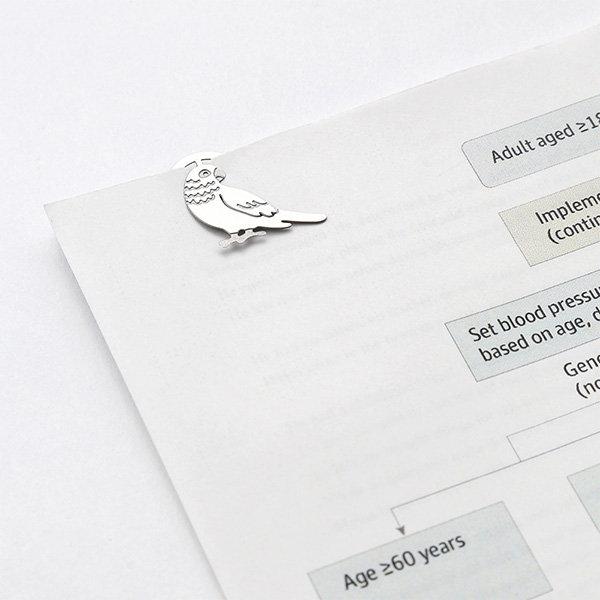 エッチングクリップ ウロコインコ アヒル フクロウ ハト - 小鳥雑貨専門のお店 スウィート・バーディー・ブティック