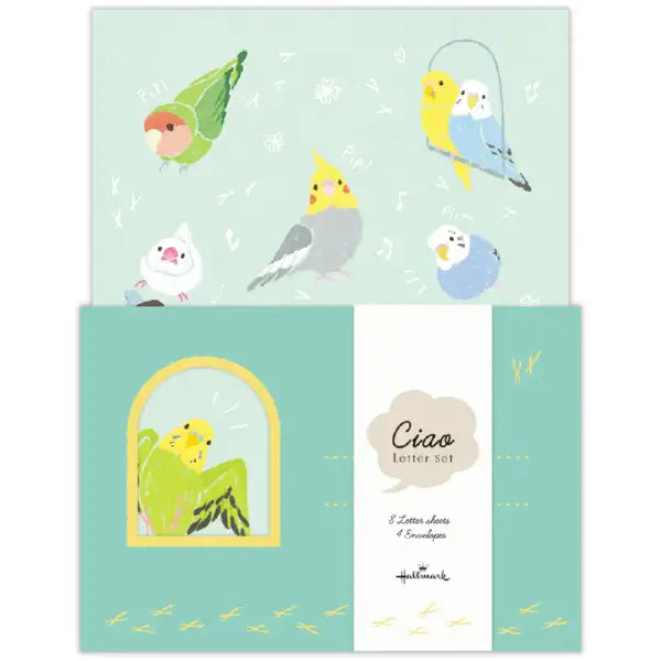 レターセット　Ciao 小鳥柄レターセット