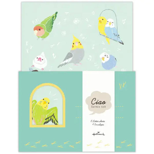 レターセット　Ciao 小鳥柄レターセット