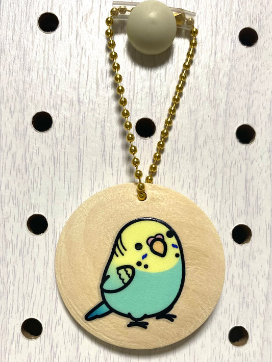 Chubby Bird　木製チャーム　セキセイインコ　クーポン利用不可