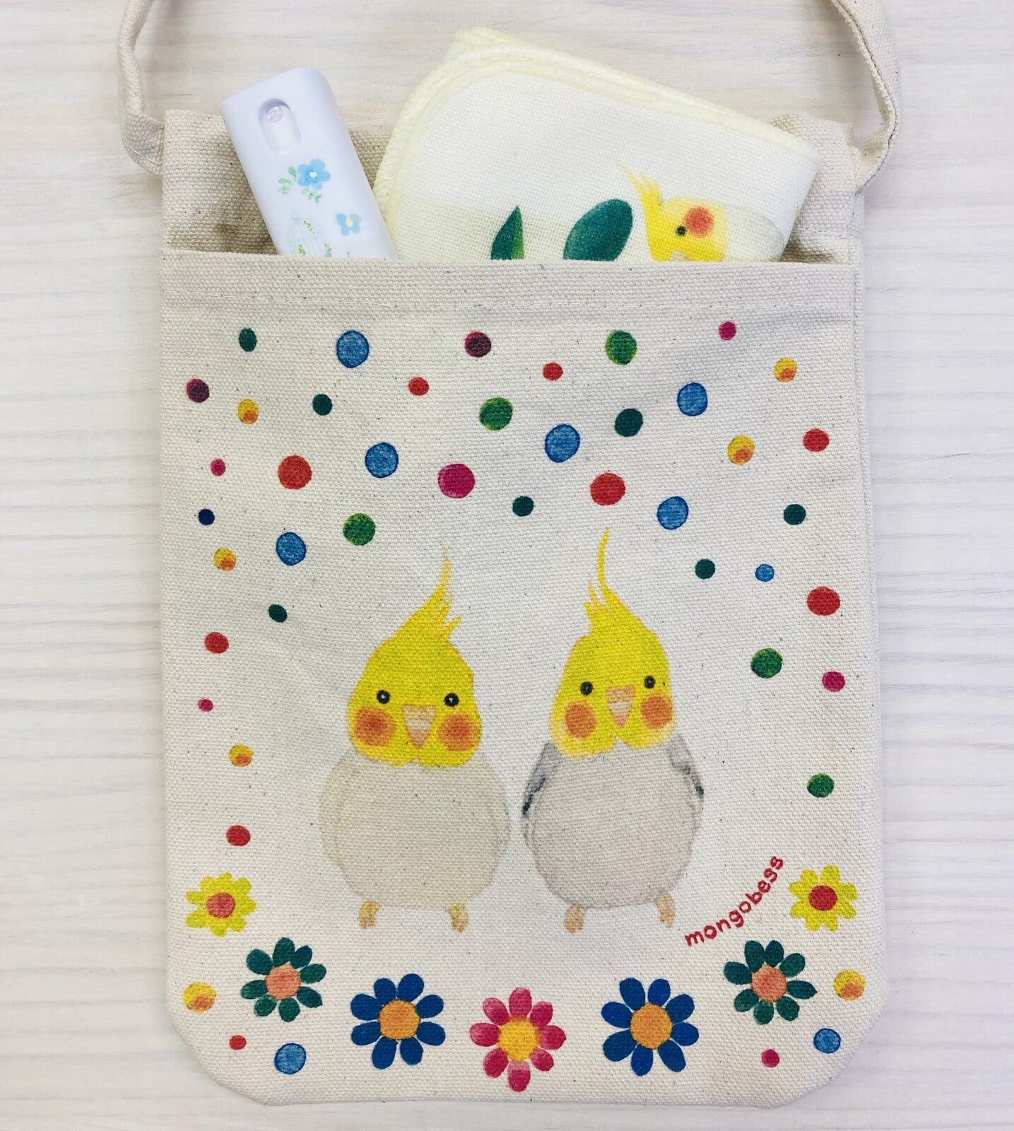 サコッシュ　オカメインコペア　Sサイズ