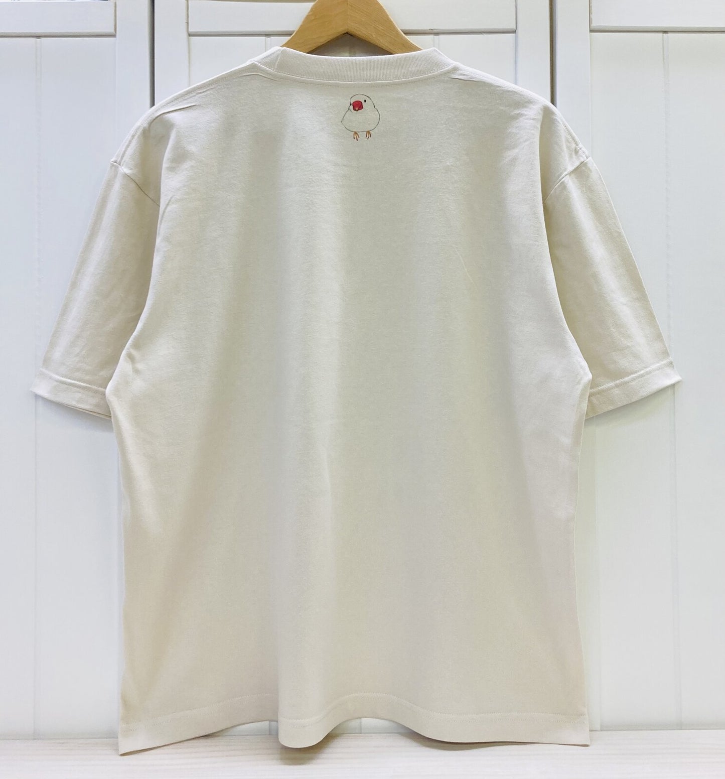 ビッグTシャツ　ボタニカルシリーズ　文鳥　受注製作　送料無料　クーポン利用不可