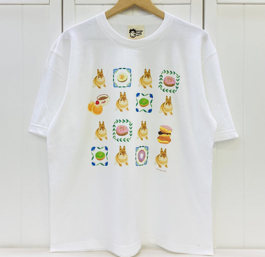 ビッグTシャツ　ドーナツとうさぎ　受注製作　送料無料　クーポン利用不可