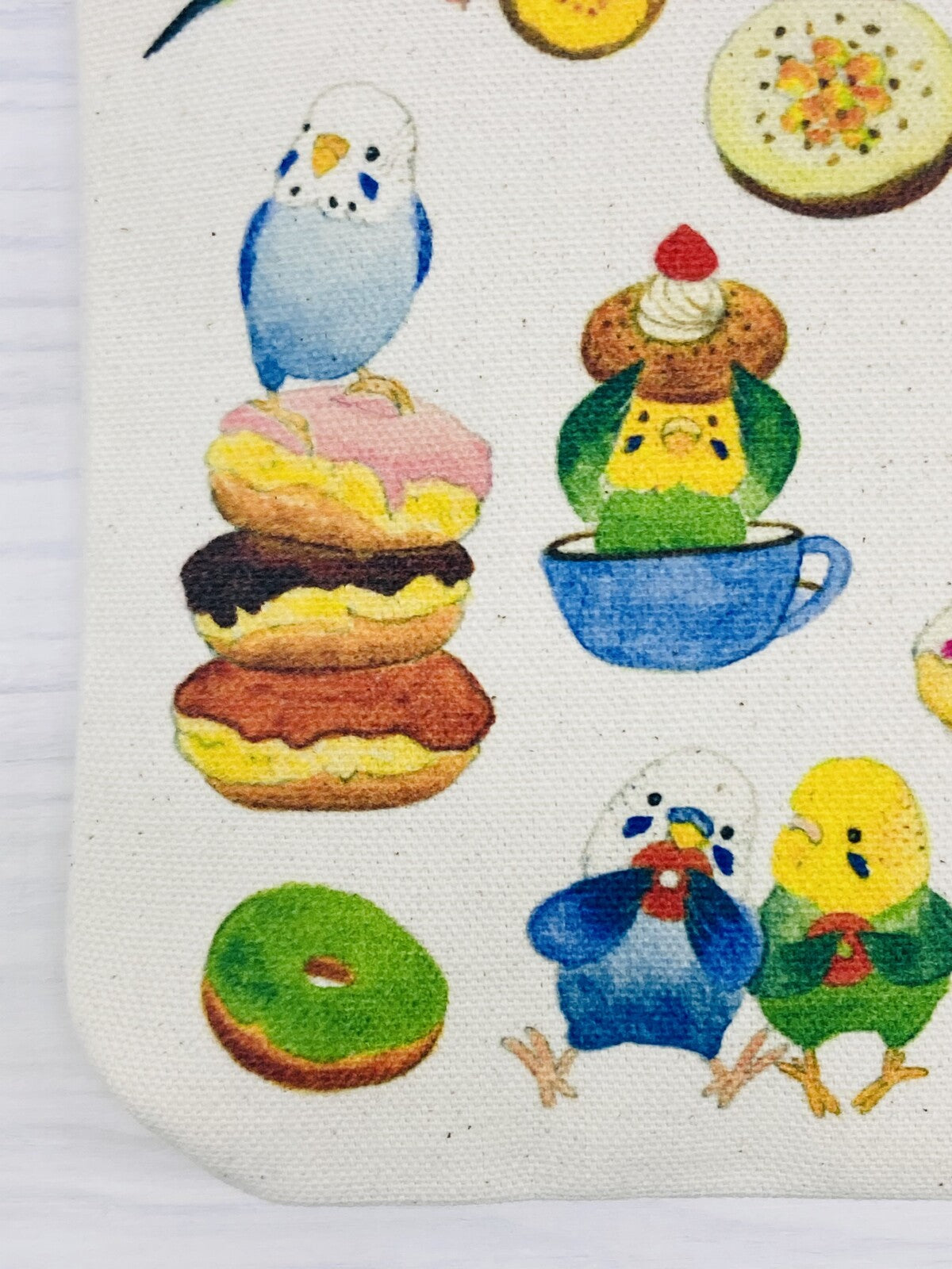 サコッシュ　セキセイドーナツ　Sサイズ セキセイインコ