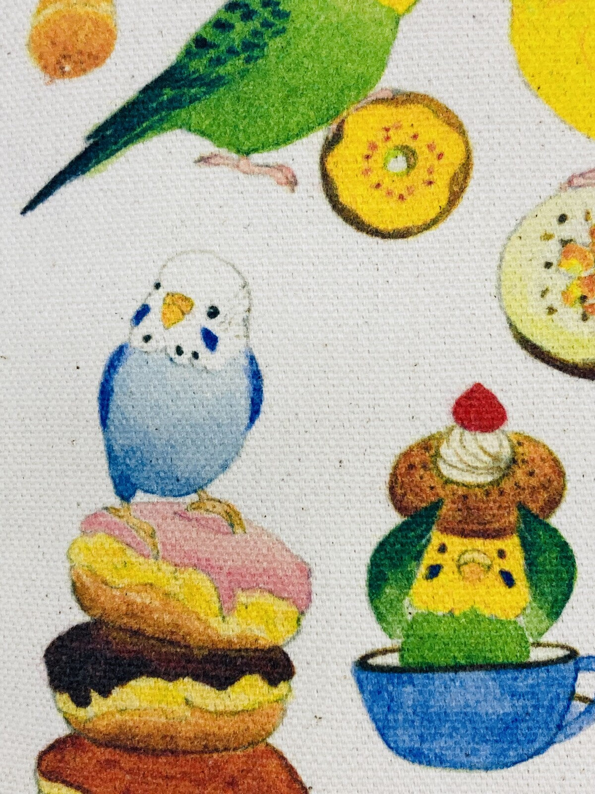 サコッシュ　セキセイドーナツ　Sサイズ セキセイインコ