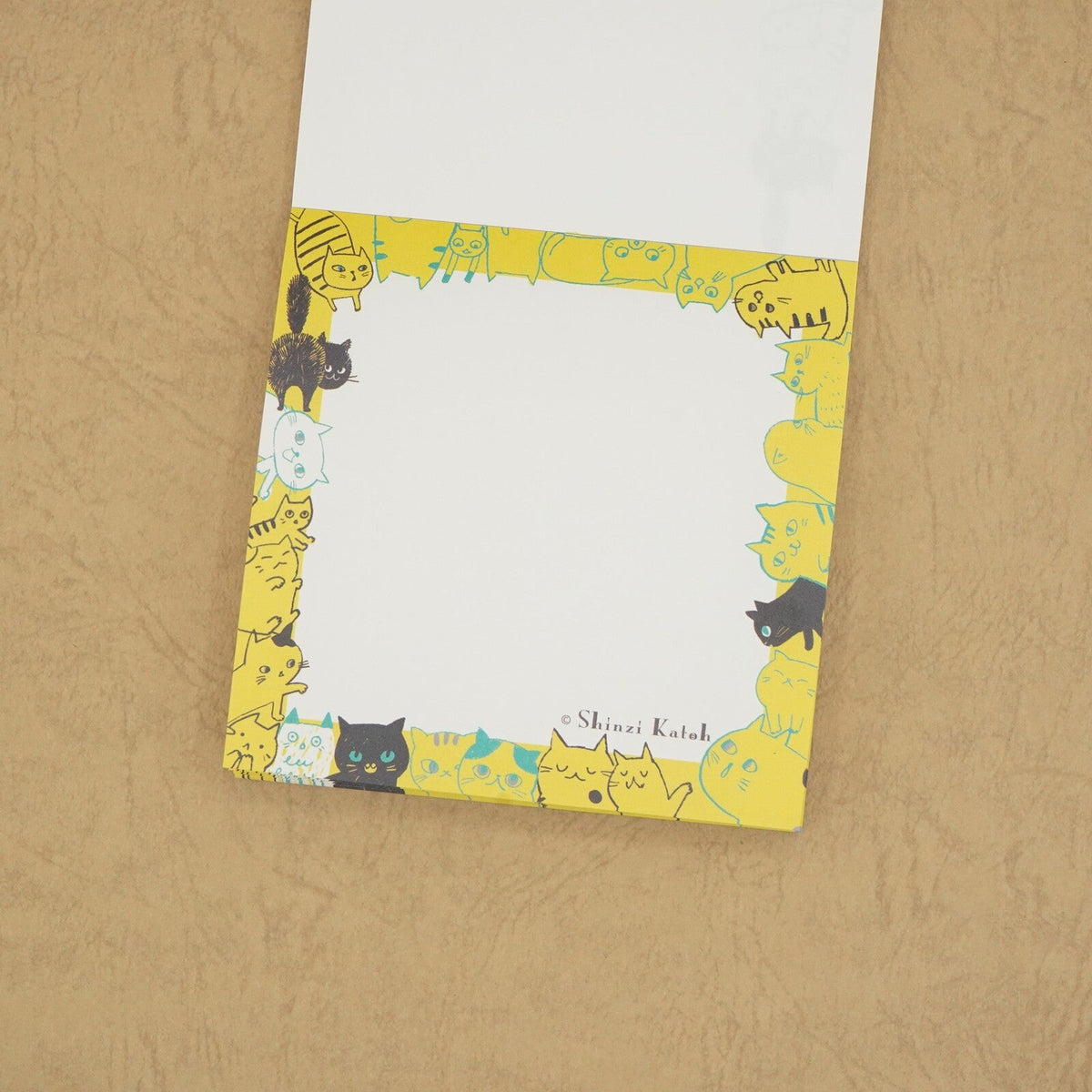 Cat Hill Memo Pad Yellow Shinzi Katoh Design - Sweet Birdie Boutique International