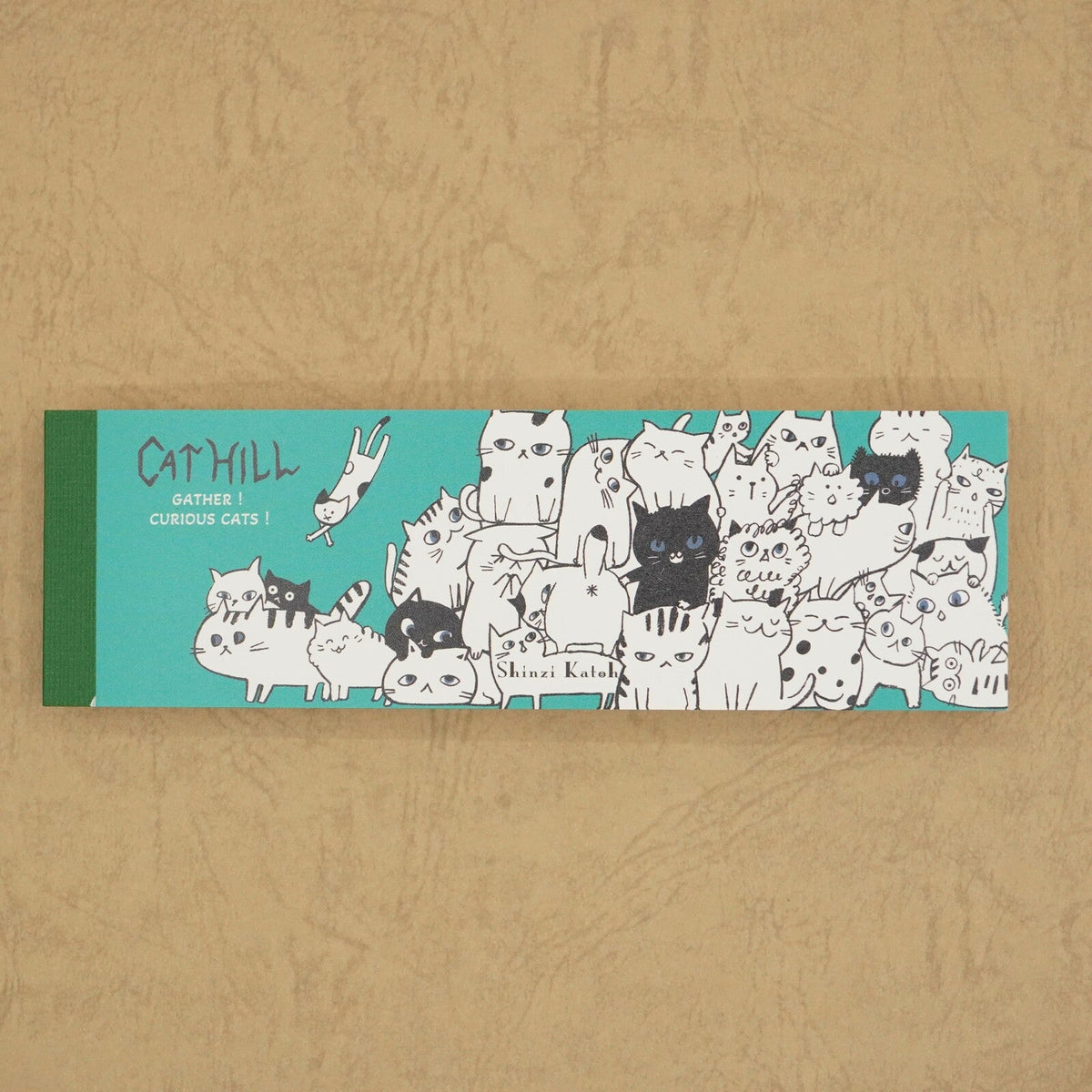 Cat Hill Memo Pad Green Shinzi Katoh Design - Sweet Birdie Boutique International