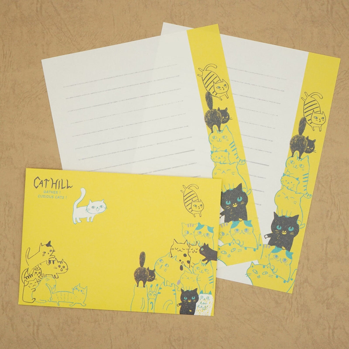 Cat Hill Letter Set Yellow Shinzi Katoh Design - Sweet Birdie Boutique International