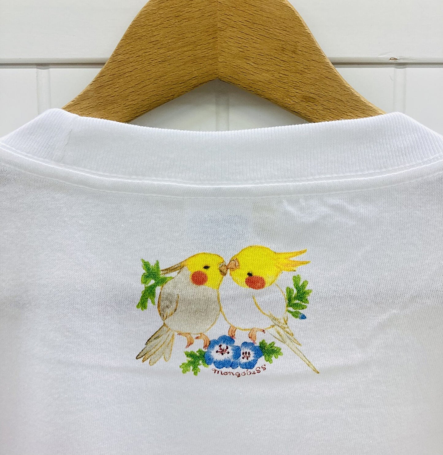 ビッグTシャツ　オカメインコだけのリース　受注製作　送料無料　クーポン利用不可