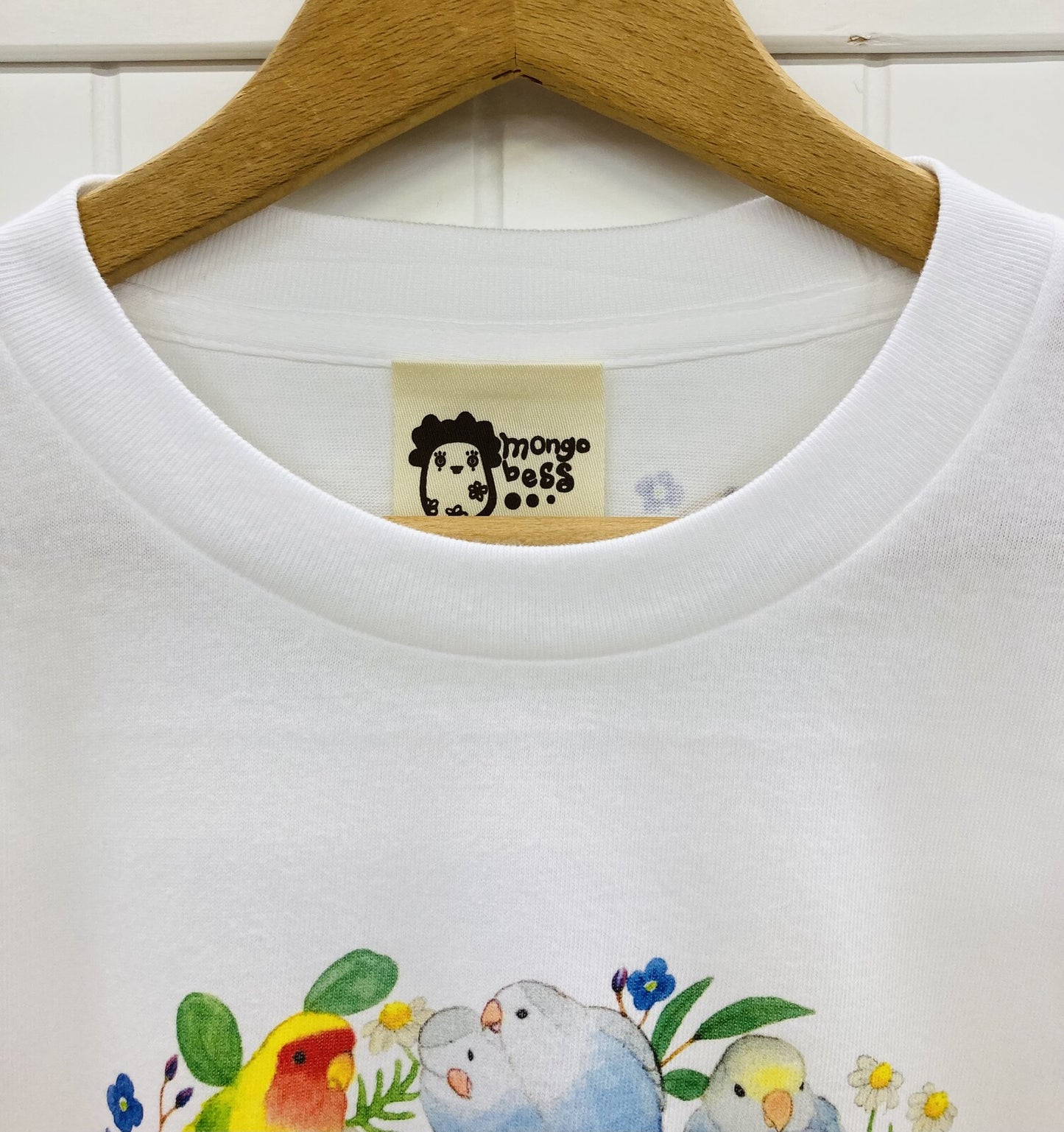 ビッグTシャツ　コザクラインコだけのリース　受注製作　送料無料　クーポン利用不可