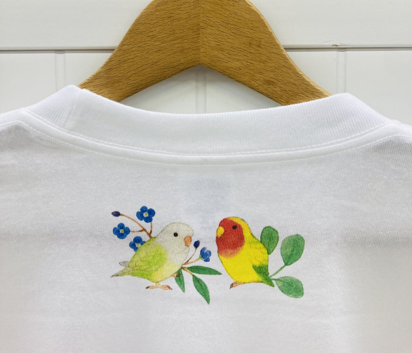 ビッグTシャツ　コザクラインコだけのリース　受注製作　送料無料　クーポン利用不可