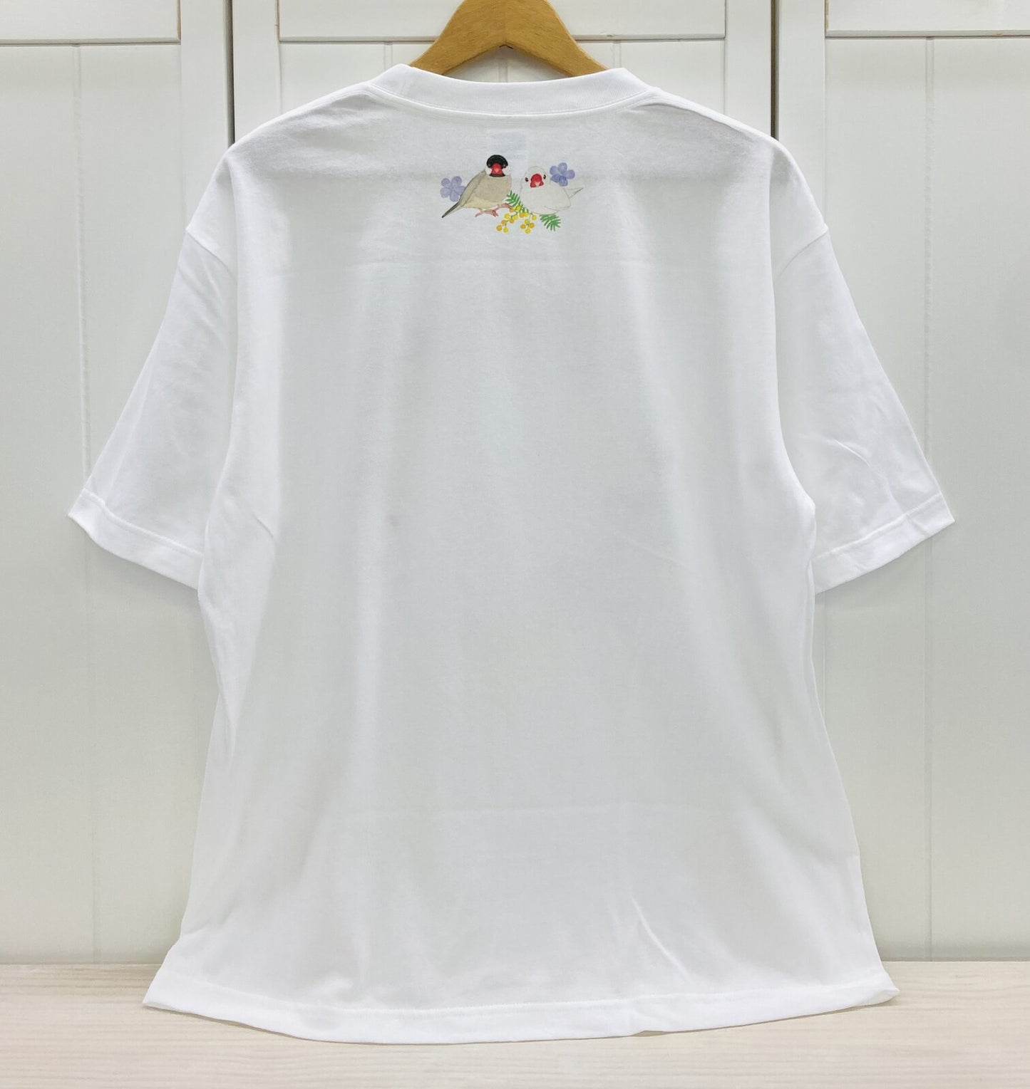 ビッグTシャツ　文鳥だけのリース　受注製作　送料無料　クーポン利用不可