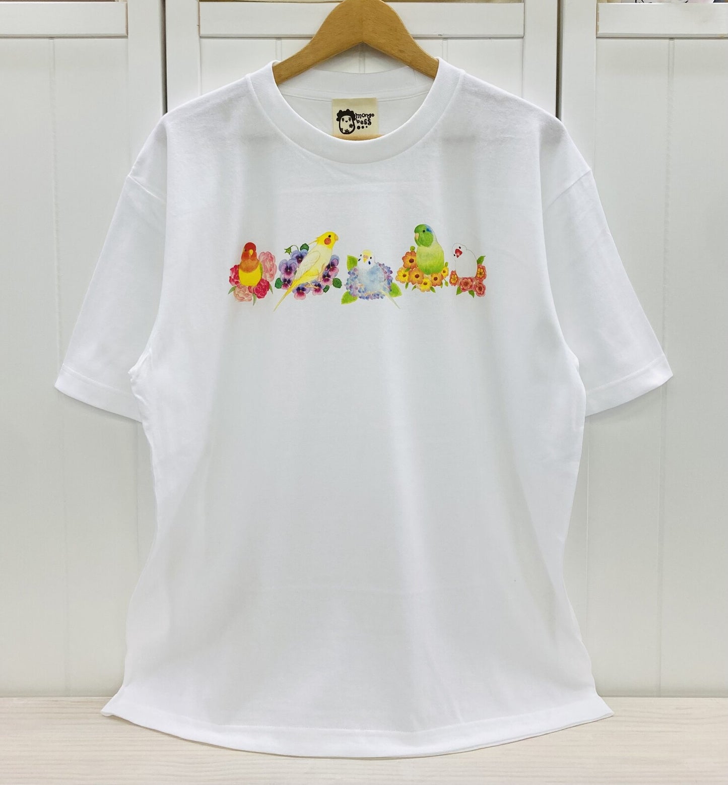 ビッグTシャツ　お花とことり　受注製作　送料無料　クーポン利用不可