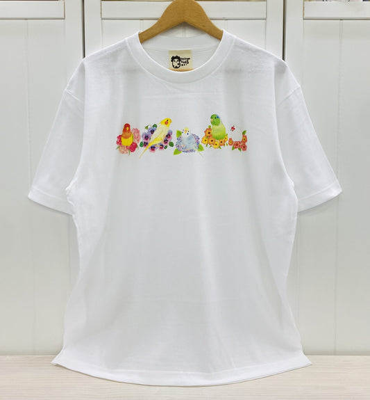 ビッグTシャツ　お花とことり　受注製作　送料無料　クーポン利用不可