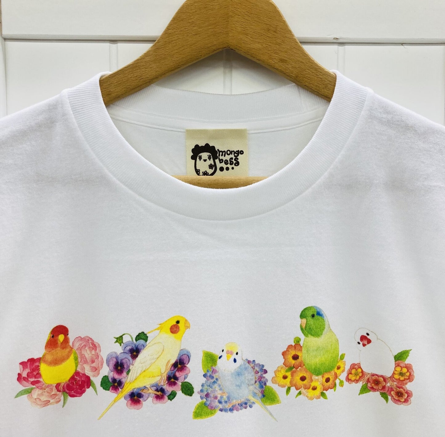 ビッグTシャツ　お花とことり　受注製作　送料無料　クーポン利用不可