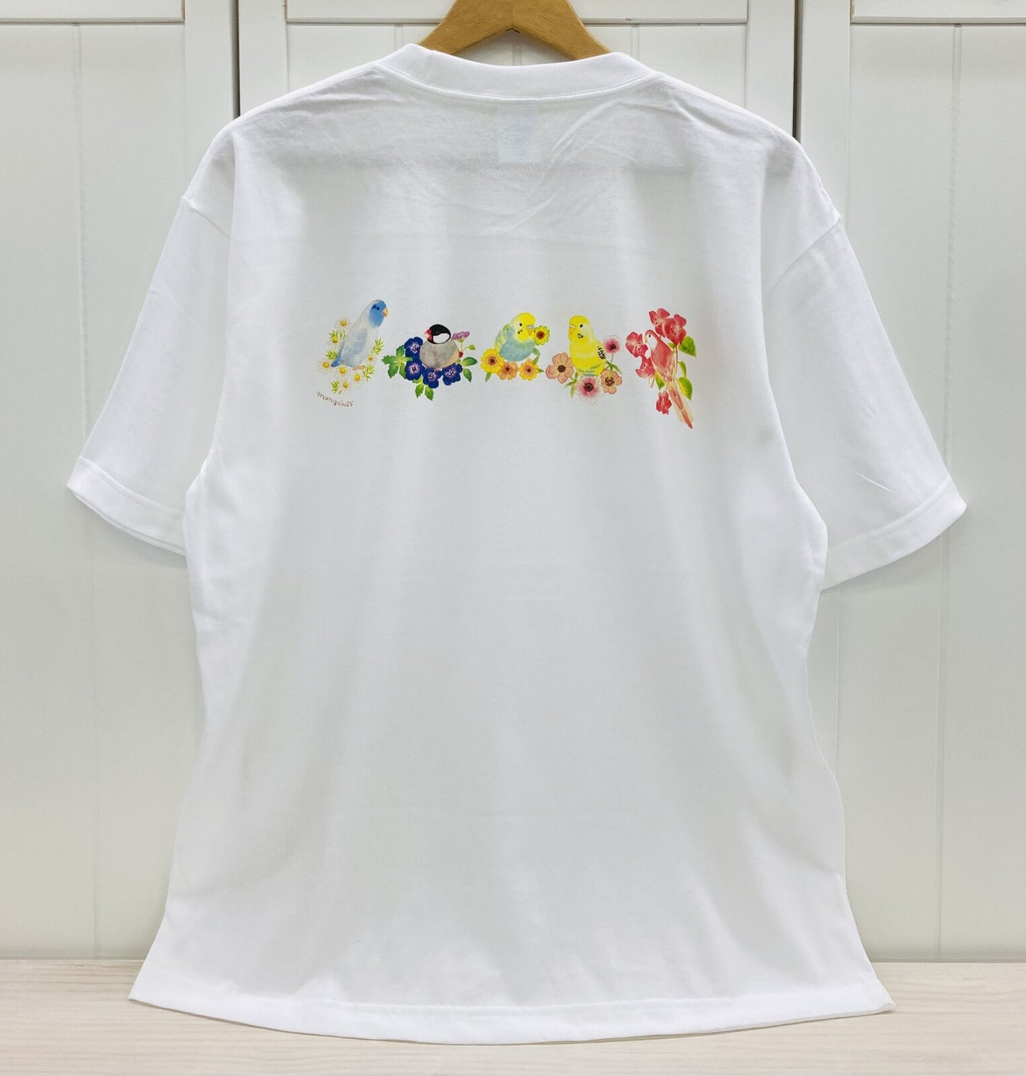 ビッグTシャツ　お花とことり　受注製作　送料無料　クーポン利用不可