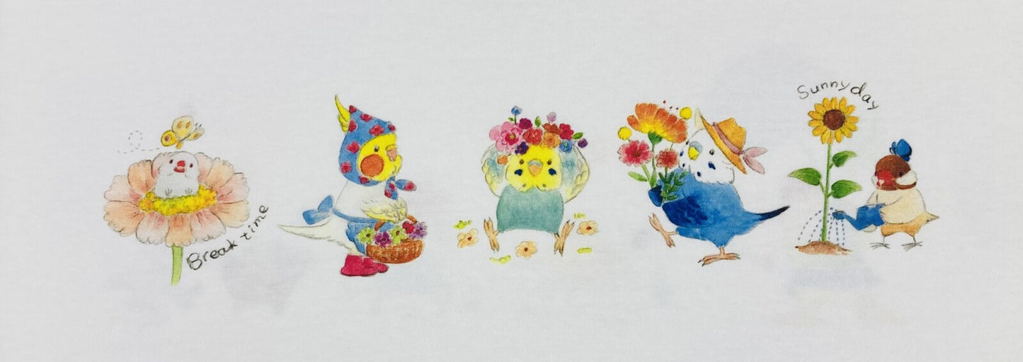 ビッグTシャツ 　花しずくとことり　受注製作　送料無料　クーポン利用不可