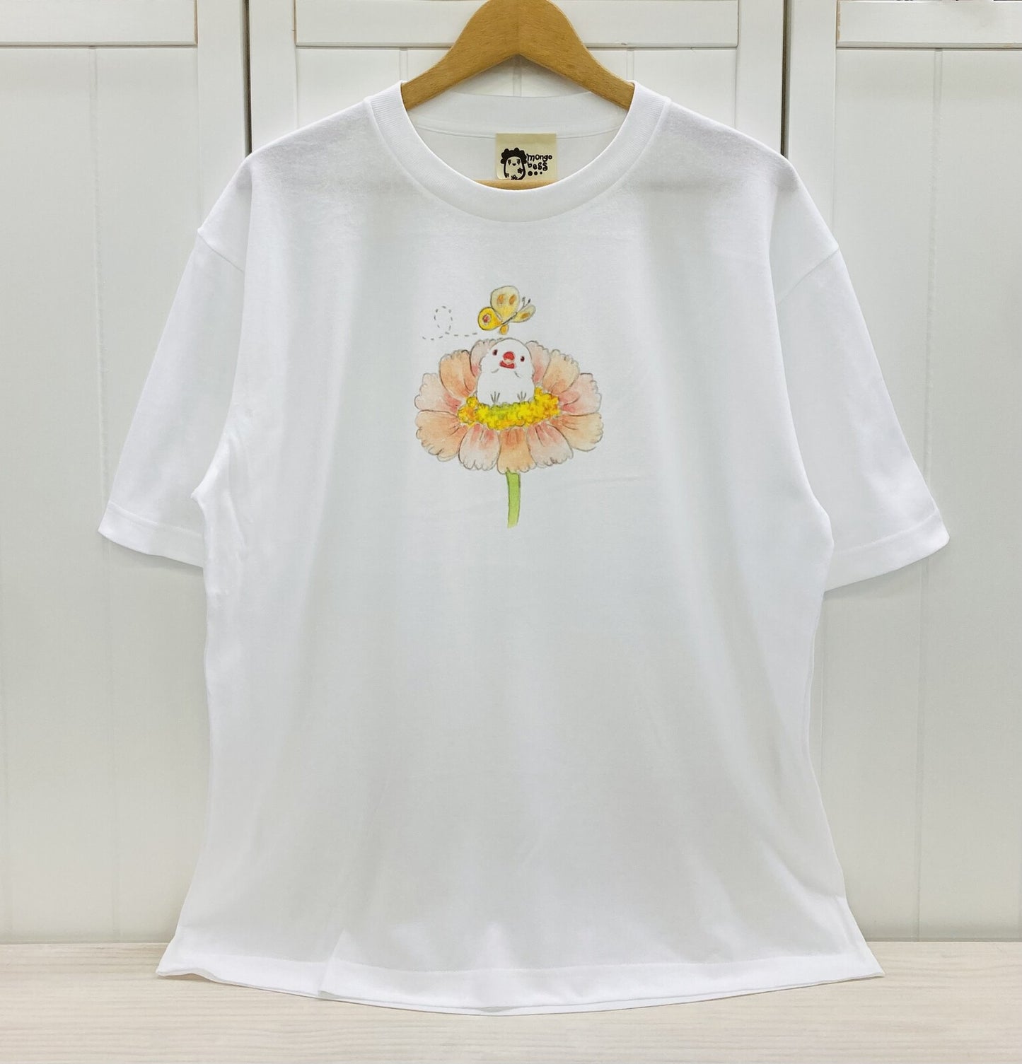 ビッグTシャツ　親ゆび白文鳥姫　受注製作　送料無料　クーポン利用不可
