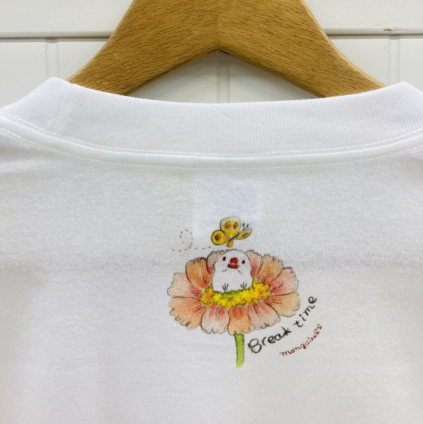 ビッグTシャツ　親ゆび白文鳥姫　受注製作　送料無料　クーポン利用不可