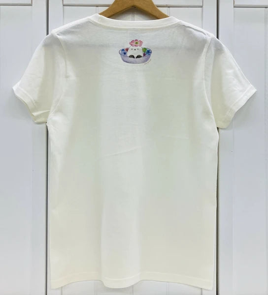 レディースTシャツ　ちゃぽんシマエナガ　受注製作　送料無料　クーポン利用不可
