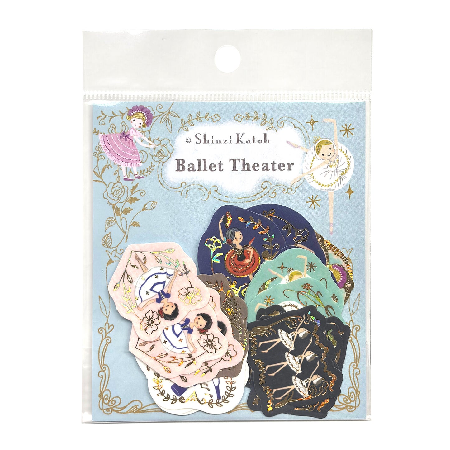 きらぴかフレークシール Ballet Theater  箔押し
