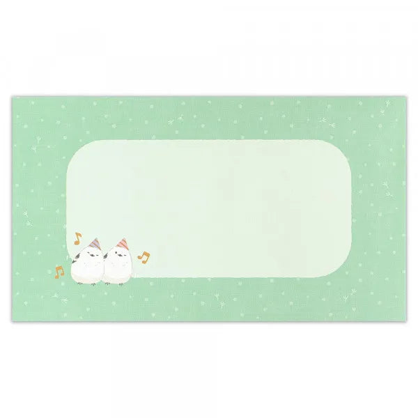 飾れる立体バースデーカード　シマエナガA　誕生日　金箔押し加工