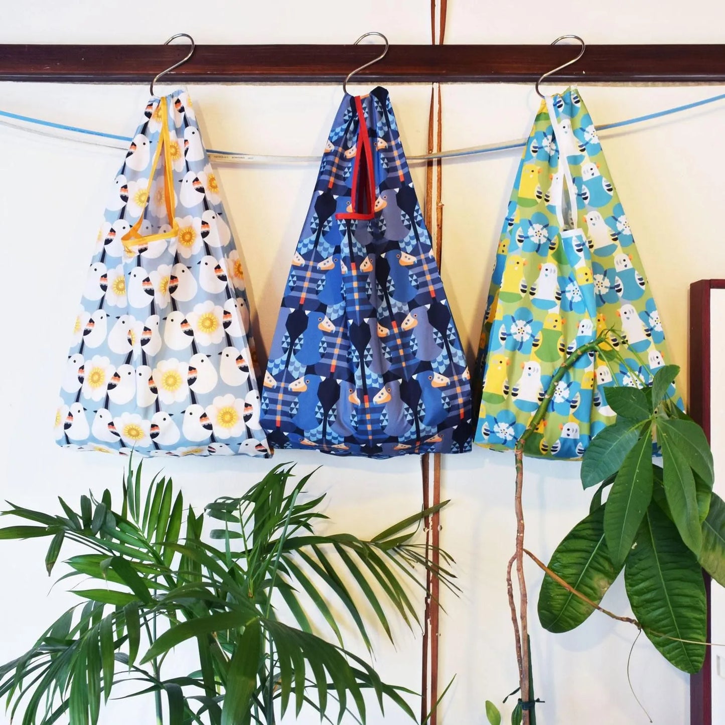 エコバッグ　くつろぐセキセイインコ　EcoBag-Daily(S)
